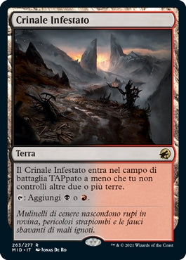 Innistrad caccia di mezzanotte 263 Crinale Infestato