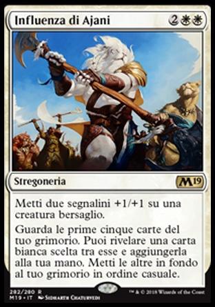 Influenza di Ajani  M19 282-Wizard of the Coast- nuvolosofumetti.