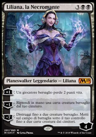 Liliana, la Necromante  M19 291-Wizard of the Coast- nuvolosofumetti.