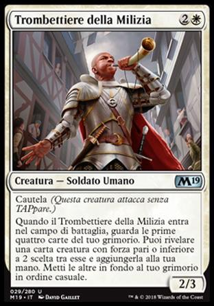 Trombettiere della Milizia  M19 29-Wizard of the Coast- nuvolosofumetti.