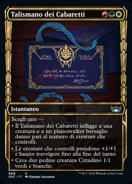 TALISMANO DEI CABARETTI EXTRA  Strade di nuova capenna 300