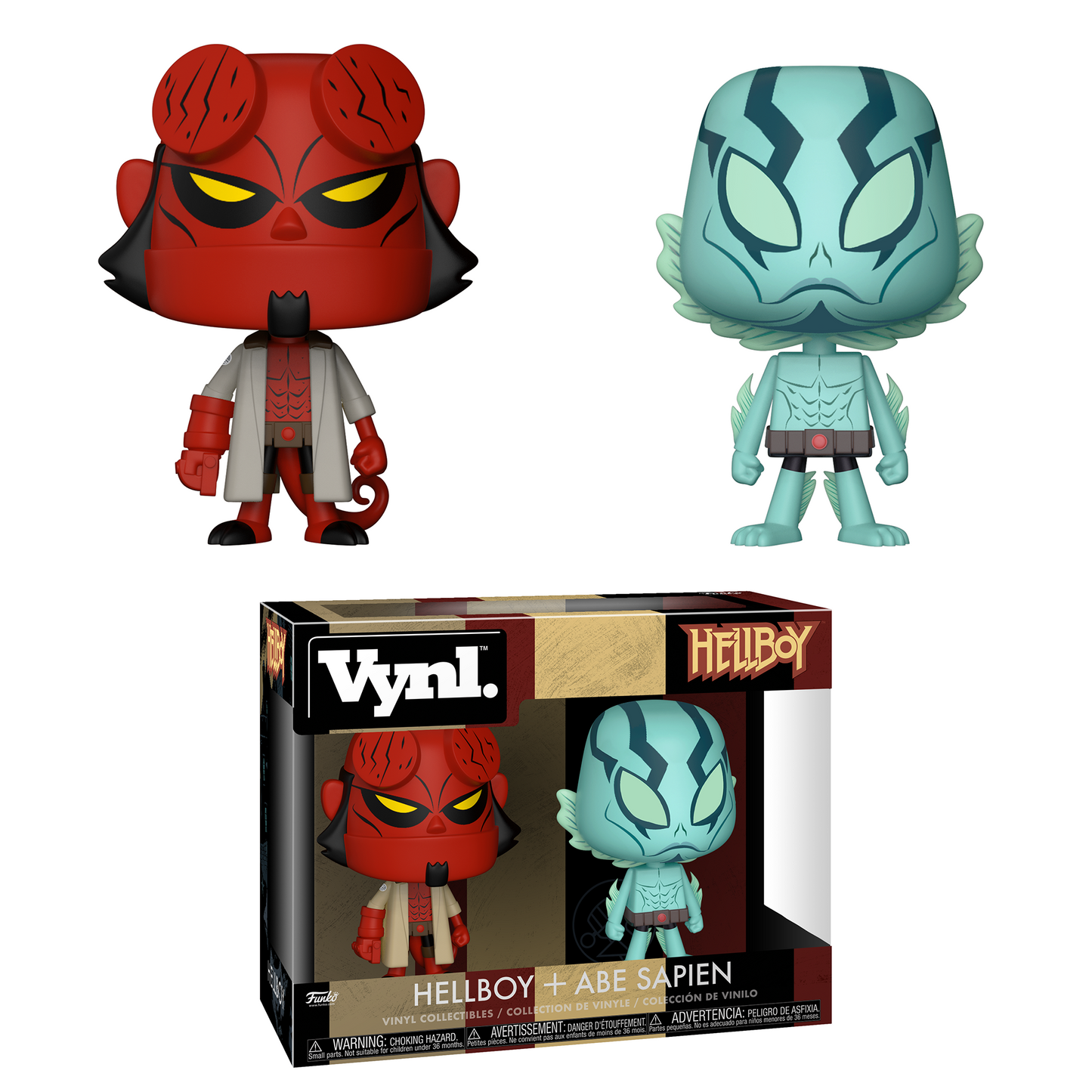 POP Vynl HELLBOY + ABE SAPIEN-FUNKO- nuvolosofumetti.