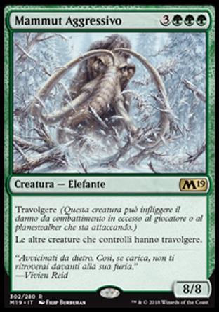 Mammut Aggressivo  M19 302-Wizard of the Coast- nuvolosofumetti.