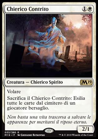 Chierico Contrito  M19 33-Wizard of the Coast- nuvolosofumetti.