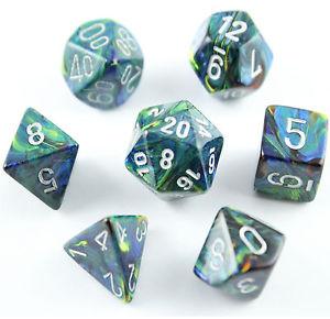 Dadi set da 7 in box Signature-CHESSEX- nuvolosofumetti.