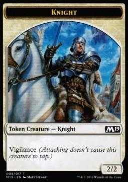 Cavaliere token  M19 320-Wizard of the Coast- nuvolosofumetti.