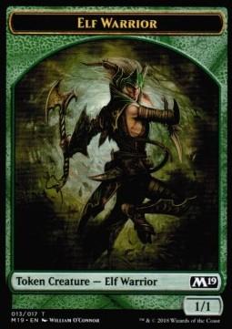 Guerriero Elfo token  M19 329-Wizard of the Coast- nuvolosofumetti.