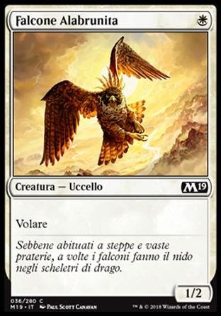 Falcone Alabrunita foil  M19-wizard of the coast- nuvolosofumetti.