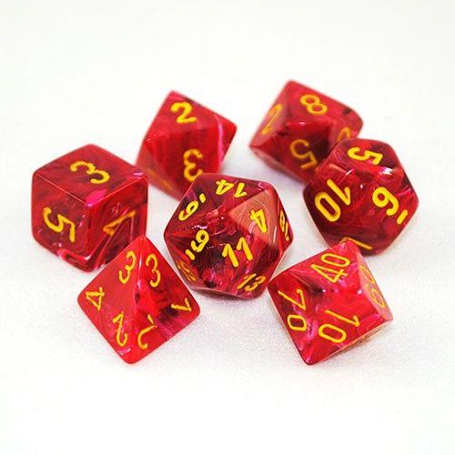 Dadi set da 7 in box Signature-CHESSEX- nuvolosofumetti.