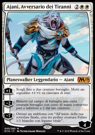 Ajani, Avversario dei Tiranni  M19 3-Wizard of the Coast- nuvolosofumetti.