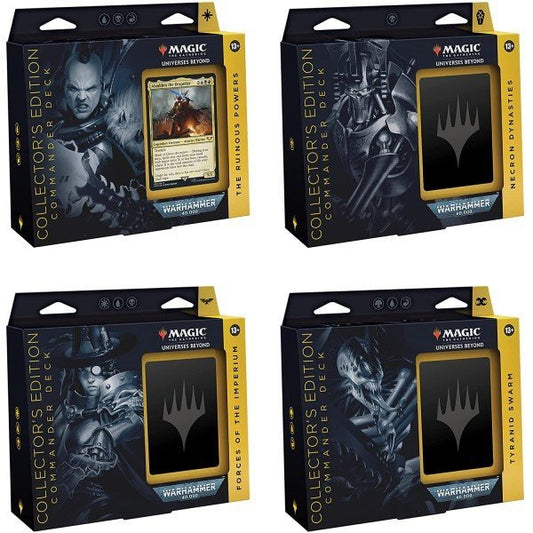 MAGIC COMMANDER WAREHAMMER 40K PREMIUM DECK DISPLAY INGLESE