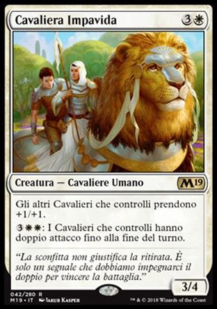Cavaliera Impavida  M19 42-Wizard of the Coast- nuvolosofumetti.