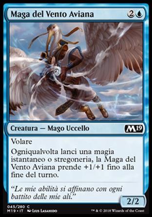 Maga del Vento Aviana  M19 45-Wizard of the Coast- nuvolosofumetti.