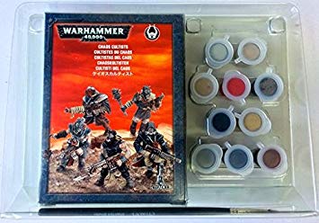 CHAOS CULTIST ACTIVITY PAINT SET-GAMES WORKSHOP- nuvolosofumetti.