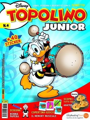 TOPOLINO JUNIOR 4-PANINI DISNEY- nuvolosofumetti.