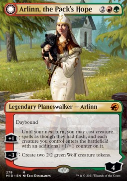 Innistrad caccia di mezzanotte 279 Arlinn, la Speranza del Branco / Arlinn, la Furia della Luna ex
