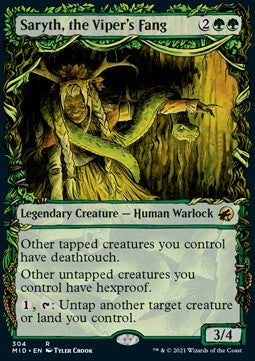 Innistrad caccia di mezzanotte 304 Saryth, la Zanna della Vipera extra