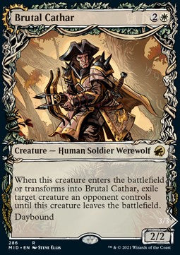 Innistrad caccia di mezzanotte 286 Cataro Brutale / Bruto della Guardia lunare extra