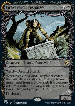 Innistrad caccia di mezzanotte 290 Intrusa del Cimitero / Ingorda del Cimitero extra