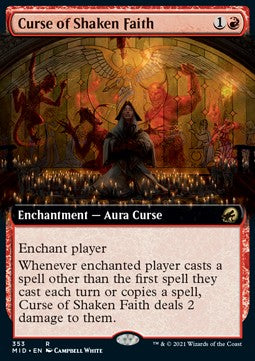 Innistrad caccia di mezzanotte 353 Maledizione della Fede Incrinata extra