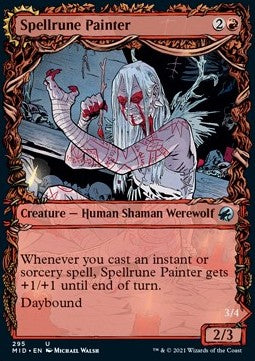 Innistrad caccia di mezzanotte 295 Pittrice di Rune Magiche/Ululatrice delle Rune Magiche extra