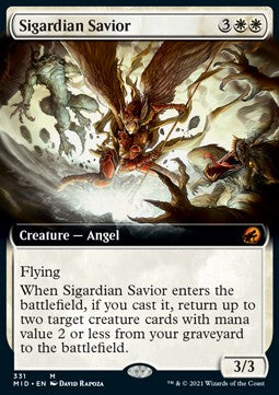 Innistrad caccia di mezzanotte 331 Salvatrice di Sigarda extra