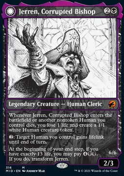 Innistrad caccia di mezzanotte 316 Jerren, Vescovo Corrotto/Ormendahl,Il Corruttore extra