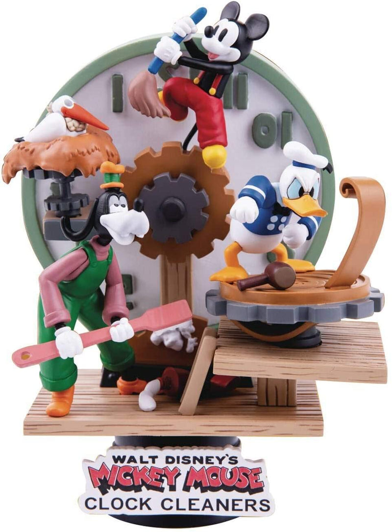 D-STAGE MICKEY MOUSE CLOCK CLEANERS, BEAST KINGDOM, nuvolosofumetti,