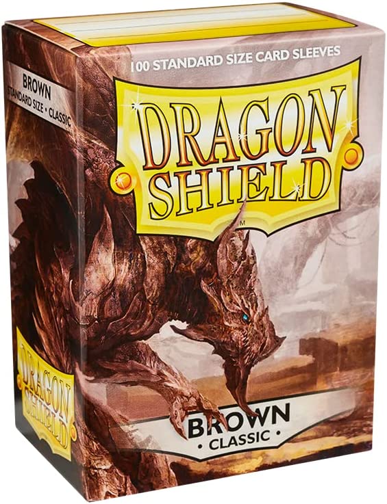Dragon shield 100 card sleeves  brown classic