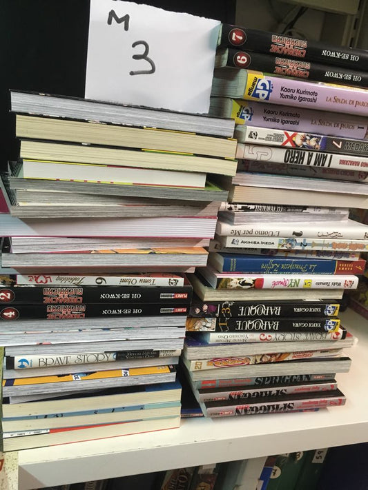 Blocco Manga M3 51 albi misti dal valore di circa 280 €-COMPLETE E SEQUENZE- nuvolosofumetti.