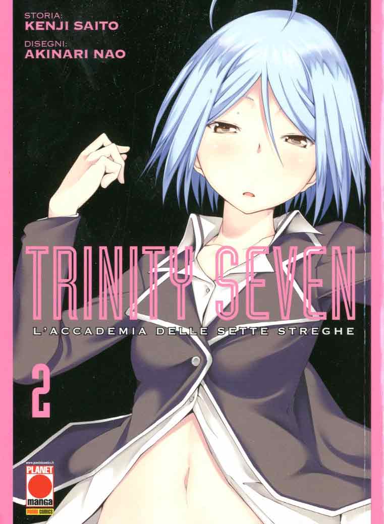 TRINITY SEVEN l'accademia delle sette streghe 2, PANINI COMICS, nuvolosofumetti,