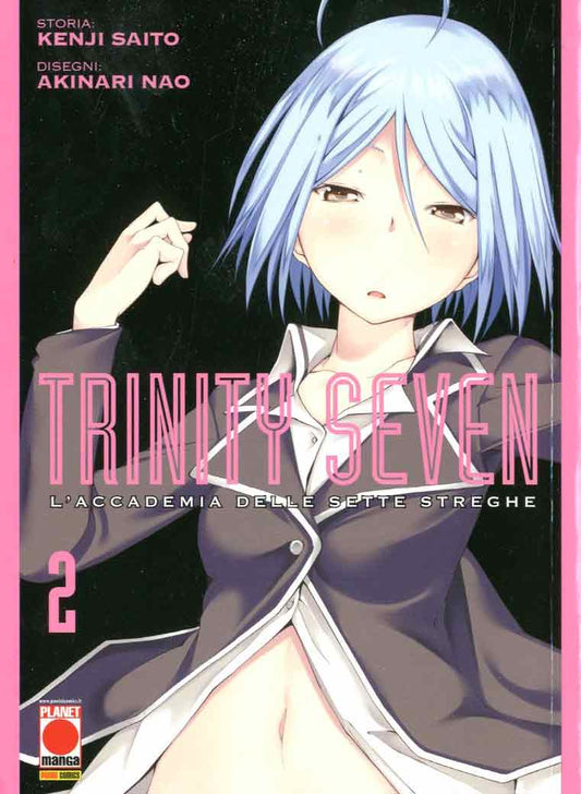 TRINITY SEVEN l'accademia delle sette streghe 2, PANINI COMICS, nuvolosofumetti,