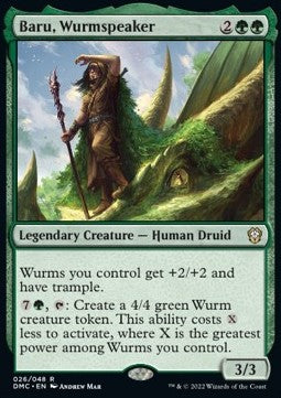 BARU, VOCE DEI WURM FOIL (COMMANDER 26)  Dominaria Unita 455