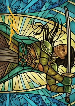 SHANNA, LAMA PURIFICATRICE  Dominaria Unita Illustrazione 77