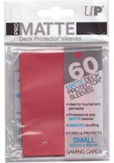 UP 60 Mini protector Sleeves RED MATTE