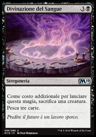 Divinazione del Sangue  M19 86-Wizard of the Coast- nuvolosofumetti.