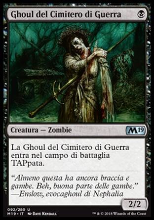Ghoul del Cimitero di Guerra  M19 92-Wizard of the Coast- nuvolosofumetti.