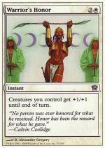 Onore del Guerriero foil  NONA EDIZIONE 388-Wizard of the Coast- nuvolosofumetti.