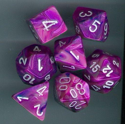 Dadi set da 7 in box Signature-CHESSEX- nuvolosofumetti.