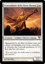 COMANDANTE DELLA NOTTE DORATA   Ritorno di Avacyn 22-Wizard of the Coast- nuvolosofumetti.
