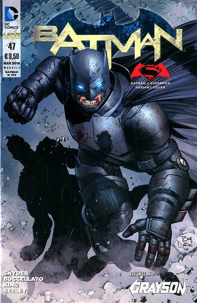 BATMAN serie new 52 variant 47-LION- nuvolosofumetti.