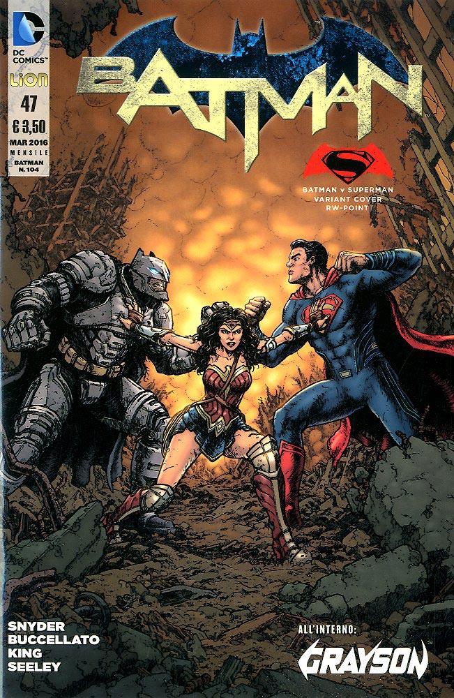 BATMAN serie new 52 VARIANT 47-LION- nuvolosofumetti.