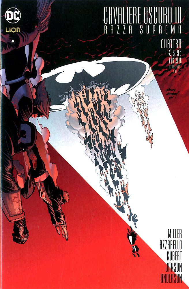 BATMAN IL CAVALIERE OSCURO III razza suprema 4, LION, nuvolosofumetti,