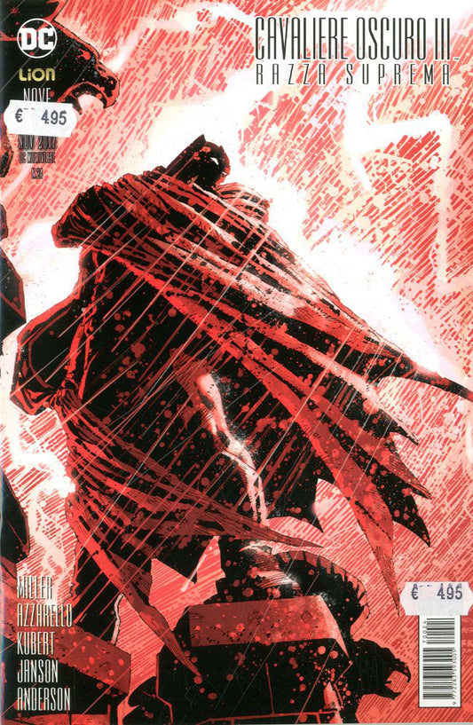 BATMAN IL CAVALIERE OSCURO III razza suprema 9, LION, nuvolosofumetti,
