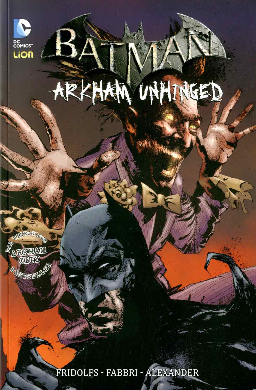 BATMAN ARKHAM UNHINGED 4-LION- nuvolosofumetti.