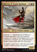 Maestro di Spada Risoluto  Battaglia per Zendikar 4218-Wizard of the Coast- nuvolosofumetti.