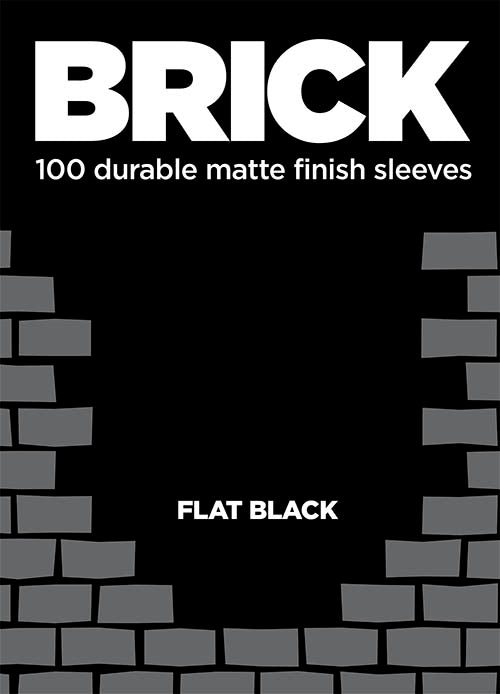 Buste per Cards Brick 100 Matte finish cleeves - Flat Black-Legion- nuvolosofumetti.