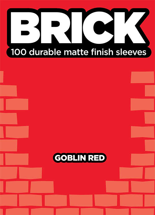 Buste per Cards Brick 100 Matte finish cleeves - Goblin Red-Legion- nuvolosofumetti.