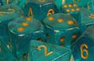 Dadi set da 7 in box Signature-CHESSEX- nuvolosofumetti.