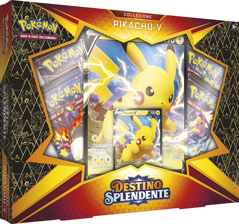 Pokemon Destino Splendente Pikachu V, wizard of the coast, nuvolosofumetti,